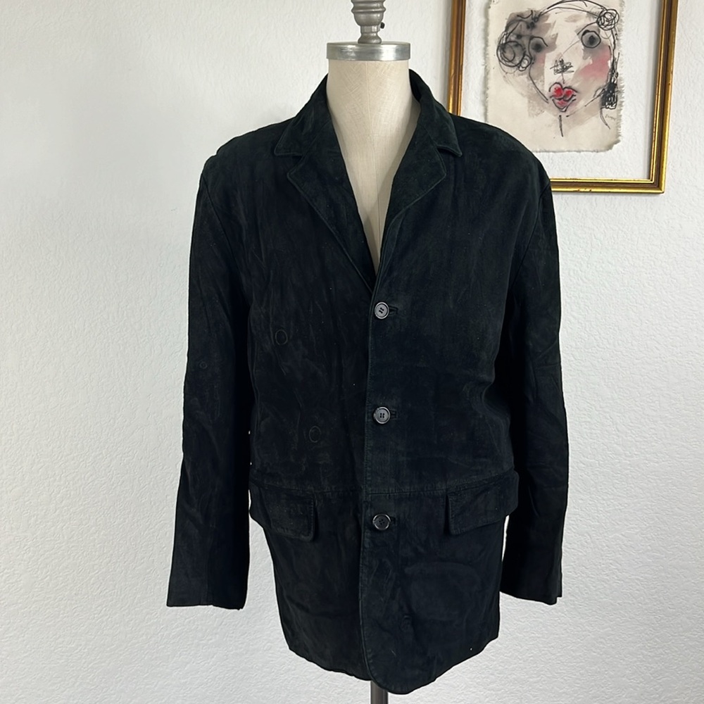 Pendleton Vtg Suede Leather Coat Jacket - image 2